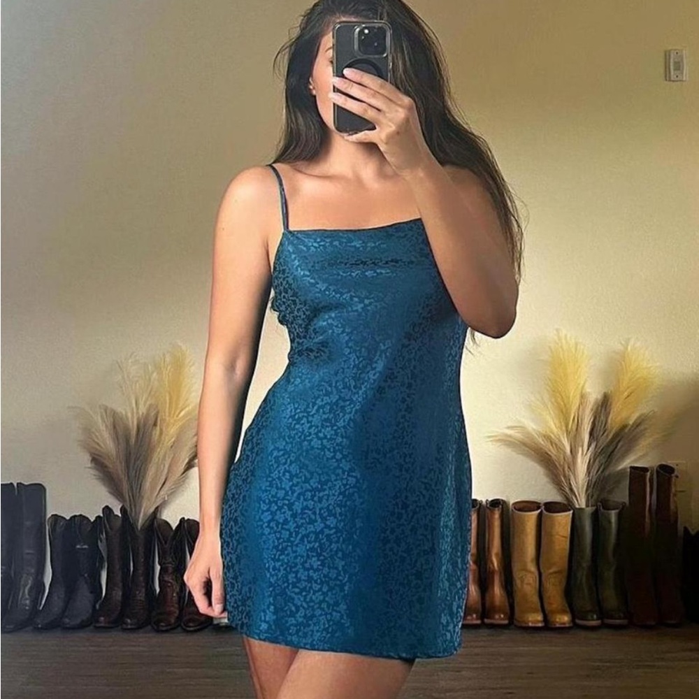 Altar'd State Teal Mini Dress